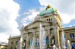 The Federal Palace of Switzerland at Bern the swiss capital