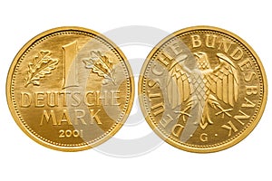 Federal Republic of Germany 1 mark gold coin 2001