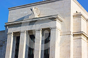 Federal Reserve building in Washington DC, US.