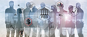 Federal Reserve System. FED. Financial Business Background.