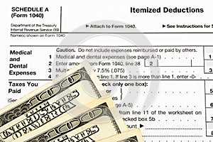 Federal Tax Forms for Items Deductions