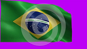 Federative Republic of Brazil, Brazilian flag, Flag of Brazil - LOOP