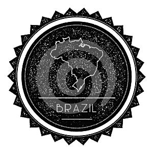 Federative Republic of Brazil Map Label with.