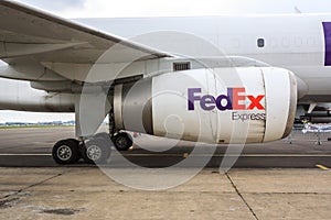 FedEx jet engine