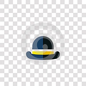 fedora hat icon sign and symbol. fedora hat color icon for website design and mobile app development. Simple Element from luxury photo
