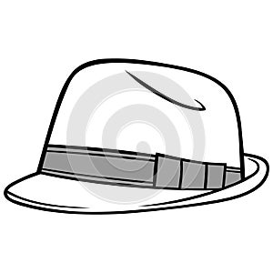 Fedora Hat Illustration
