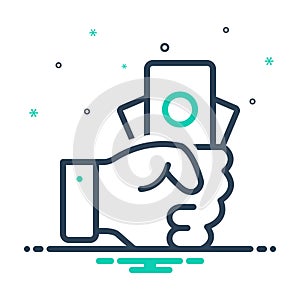 Mix icon for Fee, payment and wage