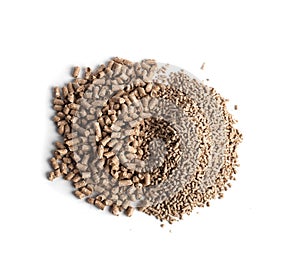 Feed for livestock. Two kinds of pellets