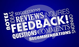 Feedback Comments Opinions Reviews Word Collage photo