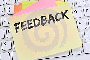 Feedback contact customer service opinion survey business review