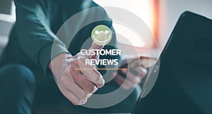 feedback Customer service satisfaction survey concept