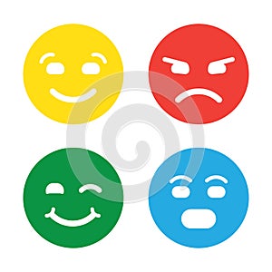 Feedback in form of emotions, smileys, emoji