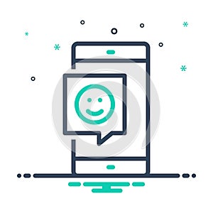 Mix icon for Feedback, screen and mobile