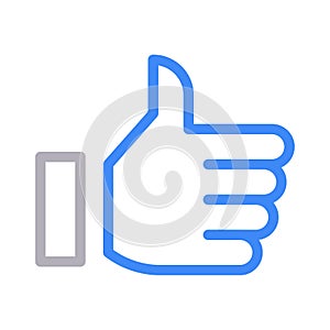 Feedback vector color line icon