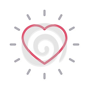 Feedback vector color line icon