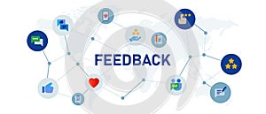 feedback information for rating review survey good or bad opinion impression response