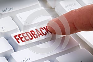 FEEDBACK Keyboard Button Online Submission photo