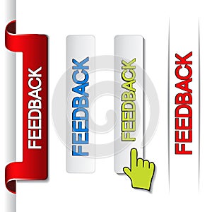 Feedback labels, paper stickers