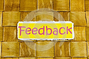 Feedback opinion information customer review survey report rating testimonial business satisfaction