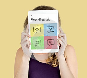 Feedback Survey Response Advice Suggestions Concept