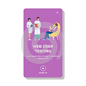 feedback web user testing vector