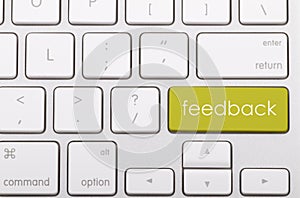 Feedback word on keyboard.