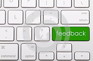 Feedback word on keyboard.