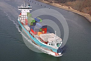 Feedership on Kiel Canal