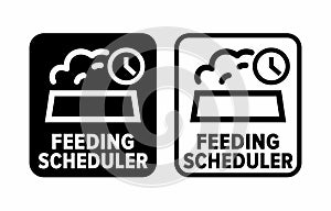 Feeding Scheduler vector information sign