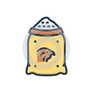 Color illustration icon for Feeds, barely and grain photo