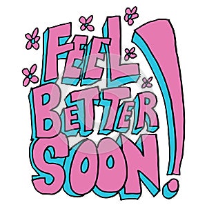 Feel better soon message photo