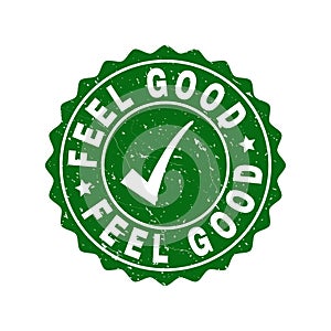 Feel Good Grunge Stamp with Tick