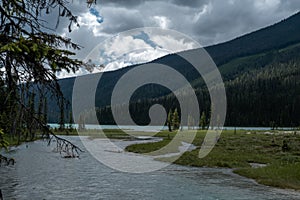 Feeling the water flow and nature at Emerald lake