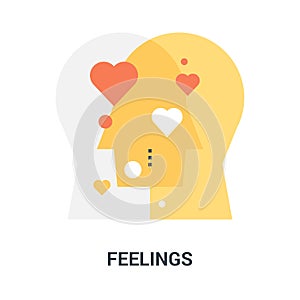 Feelings icon concept
