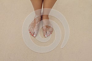 Feet on the beach