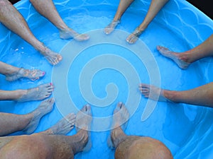 Feet Cooling Pool Party