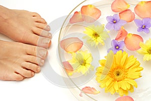 Feet and flowers