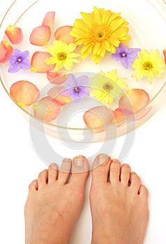 Feet and flowers