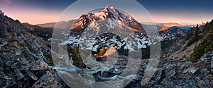 At 10,492 feet high, Mt Jefferson is Oregon`s second tallest mountain.Mount Jefferson Wilderness Area, Oregon The snow covered