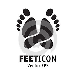 Feet icon relax logo symbol rest lie