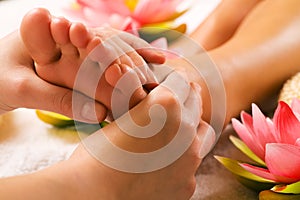 Feet massage photo