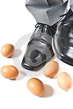 Feet over eggs