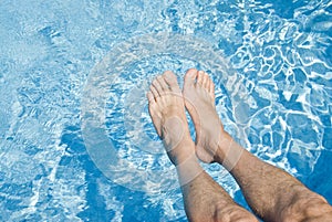 Feet Over the Swimming Pool