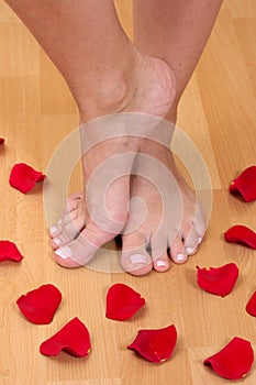 Feet and petals