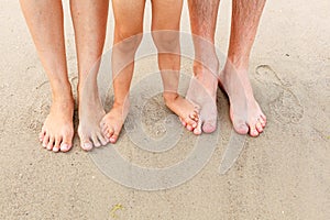 Feet in the sand