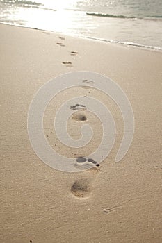 Feet in the sand