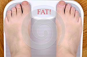 Feet on the scale