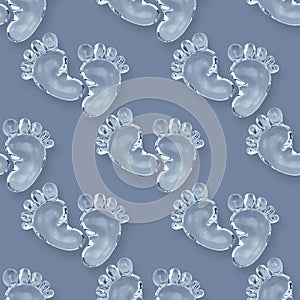 Feet seamless pattern and background