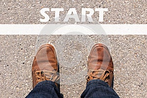 Feet on the start line