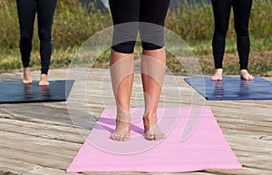 Feet on Yoga Mats